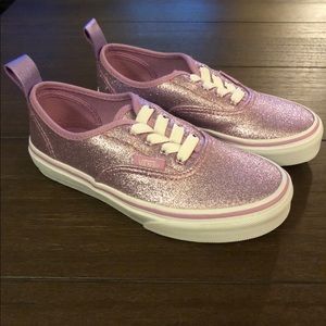 Purple glitter vans